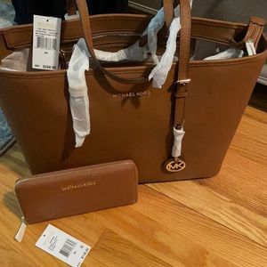 Brand new Michael Kors tote and wallet